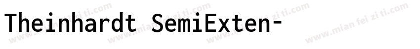 Theinhardt SemiExten字体转换